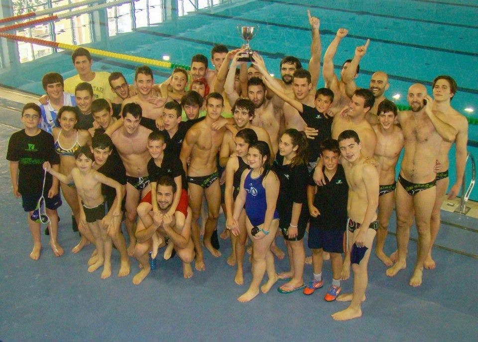 Celebración del ascenso del Club Waterpolo Málaga a Segunda División Nacional en 2013